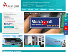 Tablet Screenshot of leber-dach.de